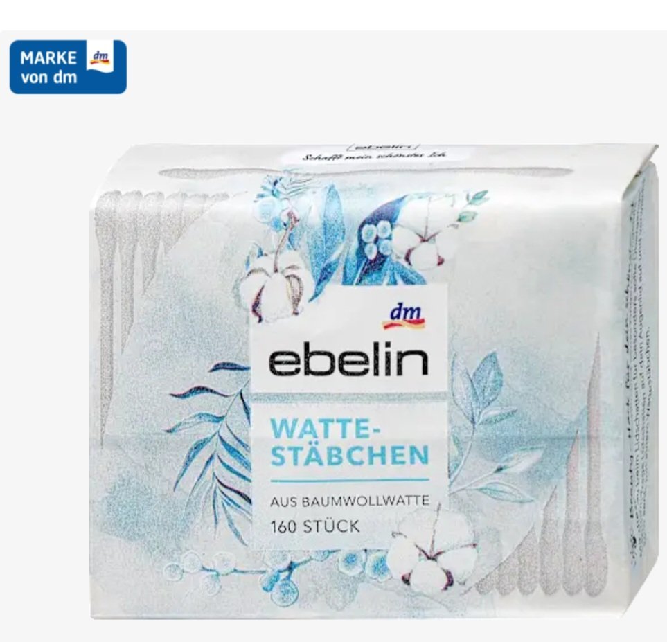 ebelin
Cotton Buds Refill Pack, 160 pcs