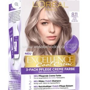 L'Oreal

L'Oréal Paris Excellence Creme hair color ultra ash light blond 8.11