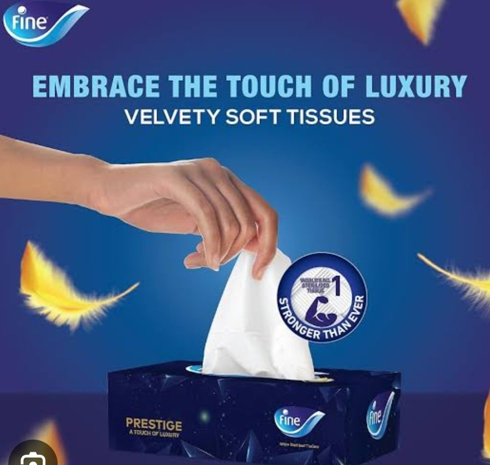 Fine Prestige 3 Ply Facial Tissue Soft pack, 200 Sheets