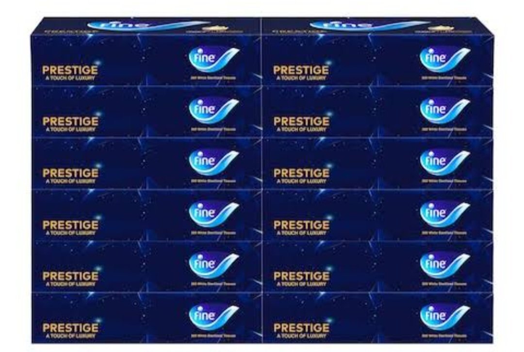 Fine Prestige 3 Ply Facial Tissue Soft pack, 200 Sheets - Image 3